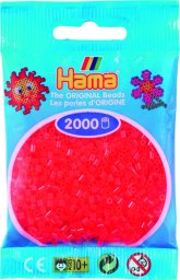 Revell Hama mini perler neon czerwony