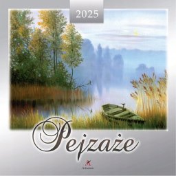 Artsezon Kalendarz wieloplanszowy Pejzaże 2025 Rozkład miesięczny 33x33cm