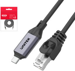 Unitek Unitek kabel Ethernet RJ-45 LAN, patchcord cat.8 (S/FTP), przewód sieciowy 1m