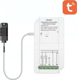Moes Przekaźnik dwukanałowy z czujnkiem temperatury i wilgotności MS-103-TH TUYA