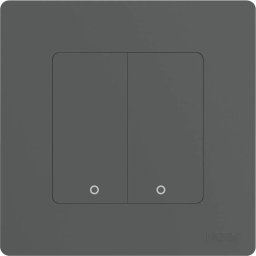 Moes Włącznik Światła podwójny Star Ring ZigBee bez N MOES ZS-SR-EU2-GY-MS Tuya