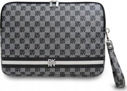 Etui DKNY DKNY Sleeve DKCS14PVSHLK 14" czarny/black Checkered Pattern Printed Stripes
