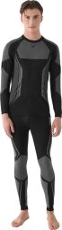 4f Legginsy termoaktywne męskie 4F M166 czarno-szare 4FWAW24USEAM166 20S 2XL/3XL