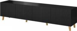 Cama Meble ML Szafka RTV PAFOS 200x40x52 czarny mat