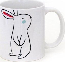 Cup&You Kubek Funny Bunny - kolorowy kubek 300ml na kawę i herbatę z uroczymi zajączkami - uniwersalny prezent, upominek na Wielkanoc