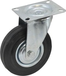 AWTools AWTOOLS KOŁO SKRĘTNE CZARNA GUMA  100mm