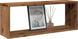 vidaXL Półki ścienne kostki, 2 szt., stare drewno, 60x15x23 cm