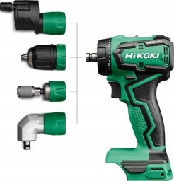 Wiertarko-wkrętarka Hikoki HIKOKI.SCREWDRIVER 18V DS18DDQWSZ 55Nm 2x5.0Ah BL INTERCHANGEABLE HEADS HITSYSTEM