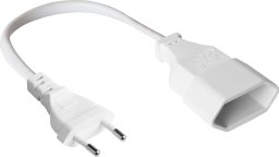 Kabel zasilający Alcasa Alcasa P0300-W005 kabel zasilające Biały 0,5 m Wtyczka zasilająca typu C