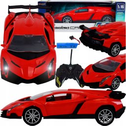 Skleplolki SPORTOWY SAMOCHÓDV ZDALNIE STEROWANY MODEL NA PILOT RC DŹWIĘK AUTO ŚWIATŁA