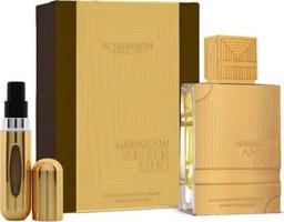 Al Haramain AL HARAMAIN AMBER OUD EDP/S 200ML + TRAVEL ATOMIZER