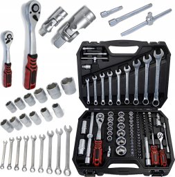 Zestaw narzędzi Forcekraft Zestaw narzędzi 82el. 1/2", 1/4" (6-kątnych)(4-32mm) "Profi"