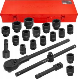 Zestaw narzędzi Forcekraft Zestaw narzędzi udarowych 3/4" 21el. (6-kątnych) (17-50mm)