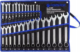 Forsage Zestaw kluczy płasko-oczkowych 27el. (6-32mm) na płótnie (2 z grzechotką)