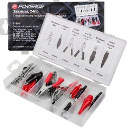 Forsage Konektory "krokodylki" zakuwane do przewodów 24el.