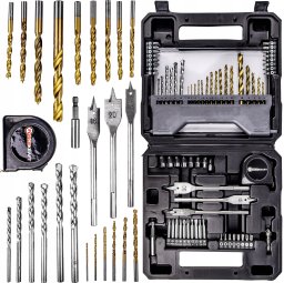 Zestaw narzędzi Forcekraft Zestaw narzędzi 71el. - nasadki (4-10mm), bity, wiertła