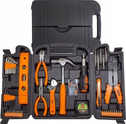 Zestaw narzędzi Isma Walizka narzędziowa młotek szczypce wkrętaki 129el