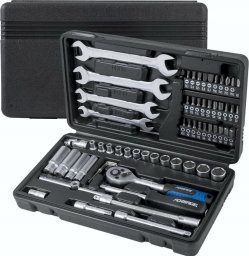 Zestaw narzędzi Forsage Zestaw narzędzi 62 el. 1/4" 6-kątnych