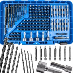 Zestaw narzędzi Forsage Zestaw wierteł i bitów 120el.