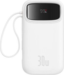 Powerbank Baseus Powerbank QPow 2 20000mAh 30W 2xUSB-C (biały)