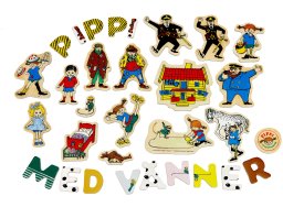 Pippi Litery magnetyczne i obrazki 72 szt.