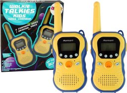 LeanToys Zestaw Walkie Talkies Krótkofalówki Dla Dzieci Żółte 2 Szt.