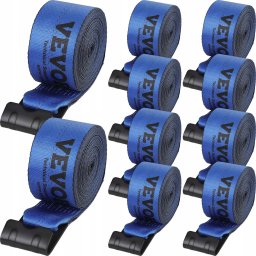 Vevor Zestaw Pasów do Wyciągarki 9.1 m Niebieskie 10 sztuk