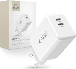 Ładowarka Tech-Protect TECH-PROTECT NC45W-GAN 2-PORT NETWORK CHARGER PD45W WHITE