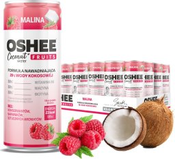 Oshee 24x OSHEE IGA gazowana woda kokosowa malina 250 ml