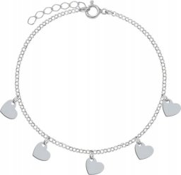 Radziszewska Jewellery Bransoletka Srebrna Serduszka Prezent 925 Biżuteria DEDYKACJA GRATIS