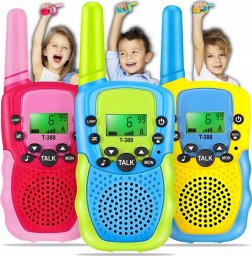 OWL-TECH ZESTAW 3x WALKIE TALKIE DLA DZIECI KRÓTKOFALÓWKI DUŻY ZASIĘG ŁOKI TOKI 3SZT