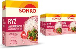 SONKO 6x SONKO Ryż biały amerykański 4x100g