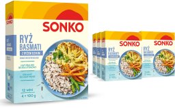 SONKO 6x SONKO Ryż basmati z dzikim 4x100g