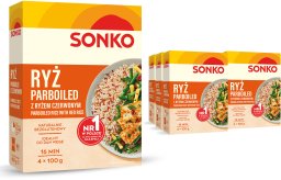 SONKO 6x SONKO Ryż parboiled z ryżem czerwonym 4 x 100 g