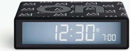 Lampa stołowa Lexon Lexon Flip+ X JMB Radio-controlled alarm clock black/crown black LR150BSQ-AN