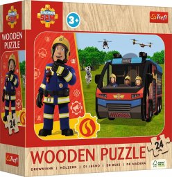 Trefl Puzzle drewniane Niesamowity Strażak Sam 24 elementy (20269)