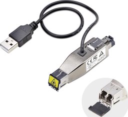Konwerter światłowodowy StarTech StarTech D01ML55U-FIBER-MEDIA konwerter sieciowy 1000 Mbit/s 1310 nm Multifunkcyjny, Pojedynczy Czarny, Srebrny