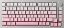 Klawiatura Akko AKKO MonsGeek  M1W SP Pink&White Gaming-Tastatur, Wireless, RGB, V3 Piano Pro Switch - silber, ANSI (US)