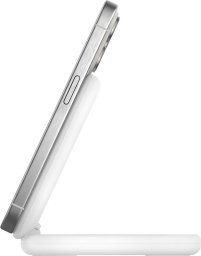 Ładowarka Belkin Ładowarka indukcyjna składana MagsSafe Qi2 15W biała z zasilaczem 20W