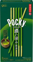 Glico Paluszki Pocky w polewie z zieloną herbatą Matcha, 61.6g - Glico Japan