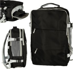 Plecak Bange Plecak podróżny do samolotu wodoodporny kabel USB 45x16x28cm czarny
