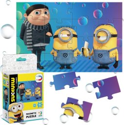 Dodo PUZZLE MAGNETYCZNE "MINIONS" UROCZA I KOLOROWA UKŁADANKA 16 ELEMENTÓW