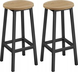 vidaXL Taborety Barowe 2 szt, - sonoma - LBC032B11