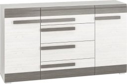 ML Meble Komoda BIANKA 2D4S 165 sosna śnieżna/szara ML MEBLE