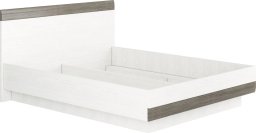  ML Meble Łóżko BIANKA 160x200 sosna śnieżna/szare ML MEBLE