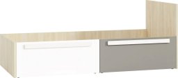  ML Meble Łóżko DOT 90x200 buk/białe/szare z szufladami ML MEBLE