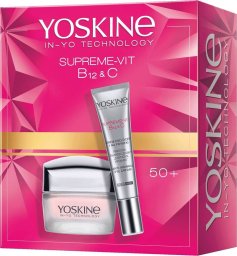 Yoskine Supreme-Vit B12 + C 50+ zestaw krem na dzień 50ml + krem pod oczy i na powieki 15ml