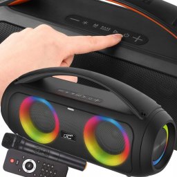 Głośnik LTC Głośnik Bluetooth Boombox z mikrofonem + pilot