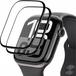 Wozinsky Szkło hartowane Wozinsky Full Glue z czarną ramką do Apple Watch Series 10 46mm (2 szt.)