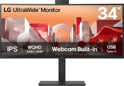 Monitor LG LG 34BA85QE-B.AEU 86,72cm 34Zoll IPS 3440x1440 21:9 300cd/m2 5ms 2xHDMI DP USB